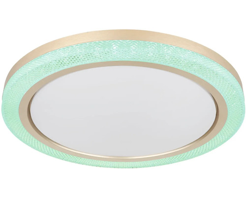 Okrúhle stropné svietidlo s bielym difúzorom a vzorovaným okrajom