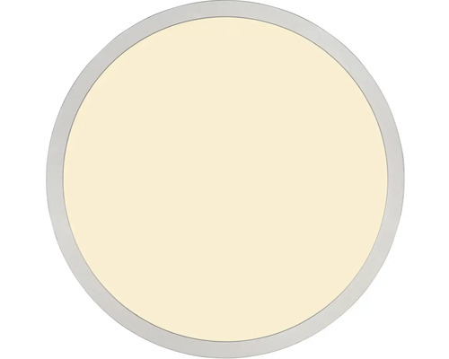 Okrúhle stropné svietidlo so strieborným okrajom