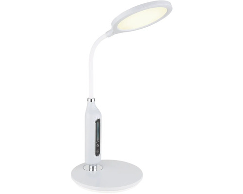 Biela LED stolná lampa s dotykovou funkciou