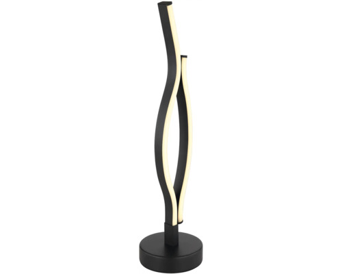 Moderná stolná lampa so zakriveným dizajnom