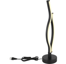 LED stolová lampa Globo 67206T GERONIMO 12 W 460 lm 3000 K čierna/opál