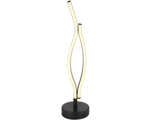 Moderná LED stolná lampa so zakriveným dizajnom