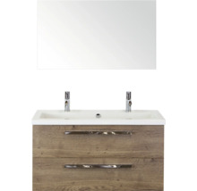 Umývadlo so skrinkou a zrkadlom do kúpeľne