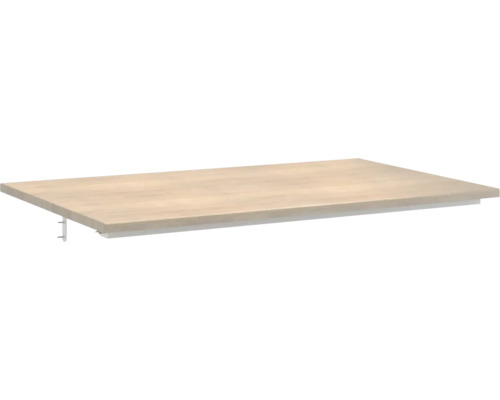 Doska pod umývadlo bez výrezu Jungborn QUATTRO/NOVE tabacco dub 81 x 46 x 1,6 cm Drevená polica s držiakom
