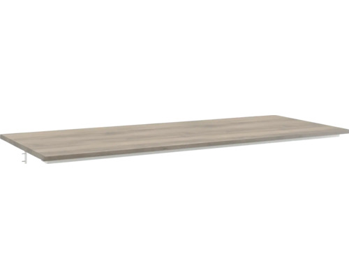 Doska pod umývadlo bez výrezu Jungborn QUATTRO/NOVE orech leštený 121 x 46 x 1,6 cm Polica s drevenou štruktúrou