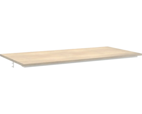 Doska pod umývadlo bez výrezu Jungborn QUATTRO/NOVE tabacco dub 101 x 46 x 1,6 cm Drevená polica s konzolou