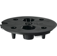 Čierny nadstavec na kvetináč na bylinky s viacerými otvormi na rastliny