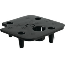 Čierna vložka do kvetináča s otvormi na vetranie a zavlažovanie