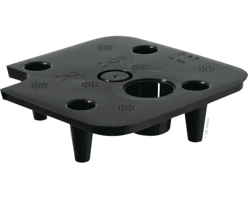 Čierna vložka do kvetináča s otvormi na vetranie a zavlažovanie