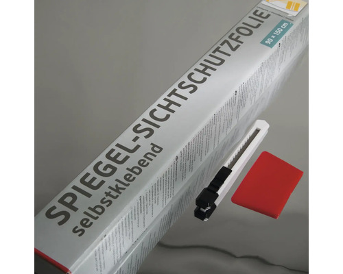 Samolepiaca zrkadlová fólia, vrátane noža a stierky, rozmer 90 x 150 cm
