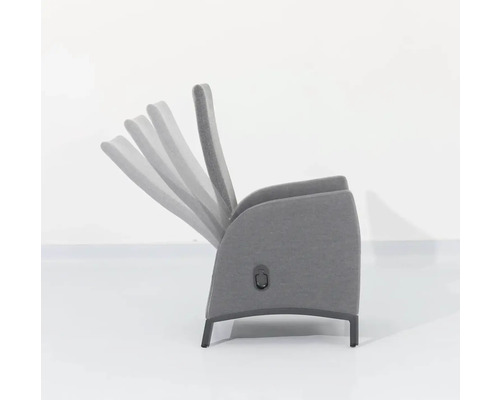 Polohovateľné relaxačné kreslo z látky