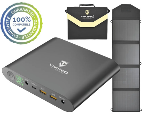 Powerbanka pre notebook VIKING Smartech QC3.0 20000mAh + solárny panel Viking L60 - set