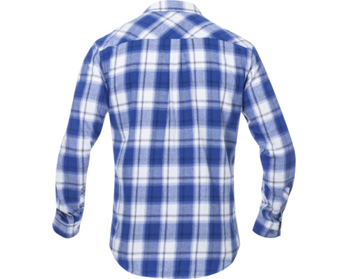 Kockovaná košeľa, pohľad zozadu