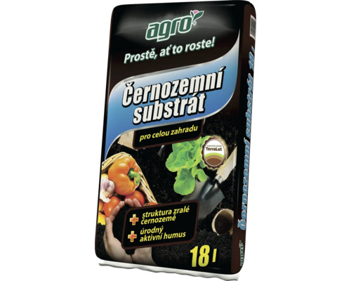 Čiernozemný substrát pre celú záhradu Agro 18 l