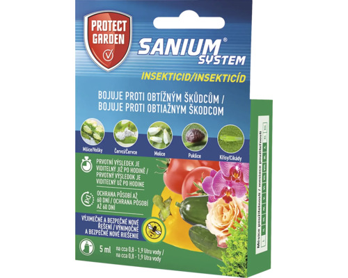 Prípravok proti rastlinným škodcom SANIUM system 5 ml insekticíd