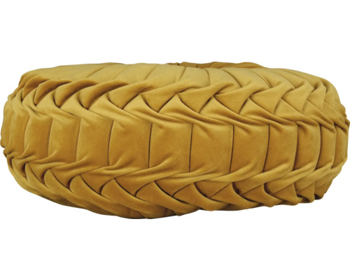 Okrúhly podlahový vankúš s látkovým poťahom