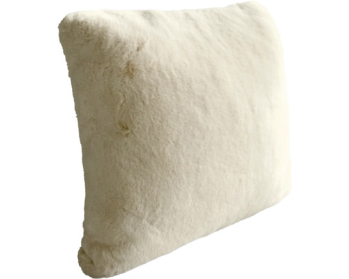 Štvorcový dekoratívny vankúš so vzhľadom kožešiny