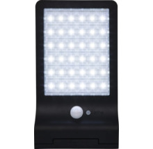 LED solárne nástenné osvetlenie IP44 0,5 W 300lm 6500K 2000mAh čierne so senzorom pohybu-thumb-3