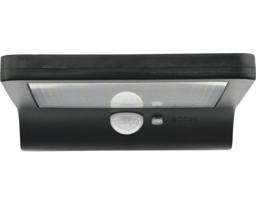 Čierne solárne LED svetlo s pohybovým senzorom