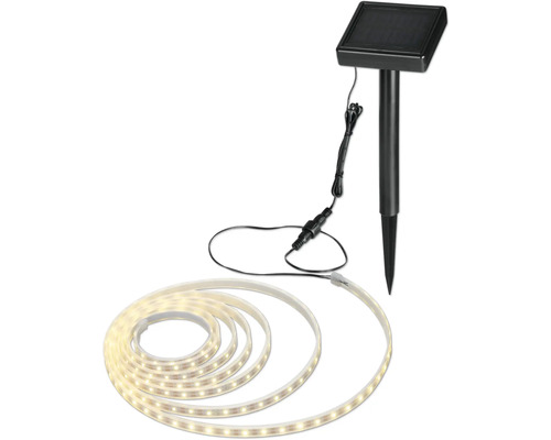 Solárny LED svetelný pás so zemným hrotom pre záhradné osvetlenie