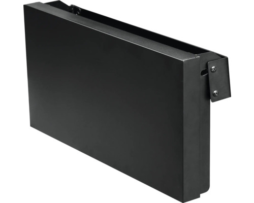 Čierny kovový krycí panel