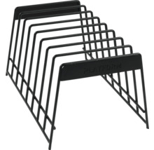 Kovový stojan na platne na uloženie platní