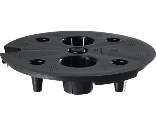 Lechuza pestovateľský stôl s niekoľkými otvormi pre rastliny a nožičkami