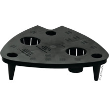 Trojuholníkový stôl pre rastliny s otvormi a nožičkami