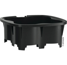 Čierna plastová vložka do kvetináča