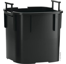 Čierna plastová vložka na rastliny s držadlami