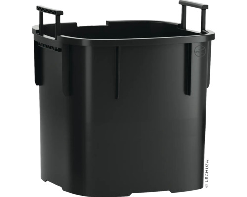 Čierna plastová vložka na rastliny s držadlami