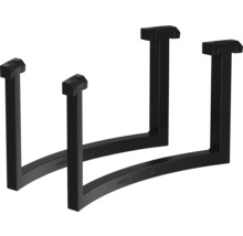 Dva čierne stolové podstavce