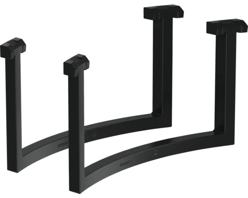 Dva čierne stolové podstavce