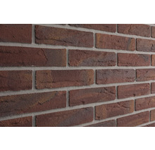 Detail steny s obkladovými tehlami