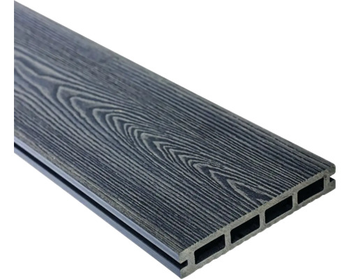 WPC terasová doska 23 x 146 x 4000 mm grafit dutý profil