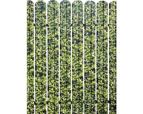 Plechová plotovka 1,2 m zelené lístie