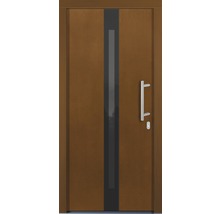 Vchodové dvere Lizbona drevené 110x210 cm P afromosia