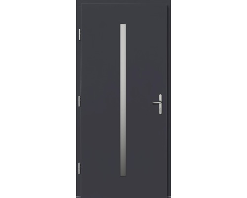 Vchodové dvere so sklenenou vložkou a kľučkou