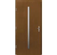 Vchodové dvere Lizbona drevené 110x210 cm L afromosia