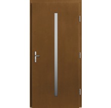 Vchodové dvere Lizbona drevené 110x210 cm P afromosia