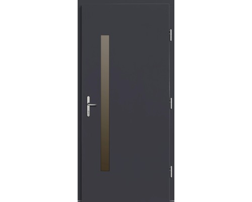 Vchodové dvere so skleneným výrezom a kľučkou