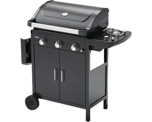 Plynový gril so skrinkou a bočným horákom
