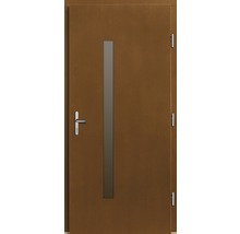 Drevené dvere so sklenenou výplňou a kľučkou