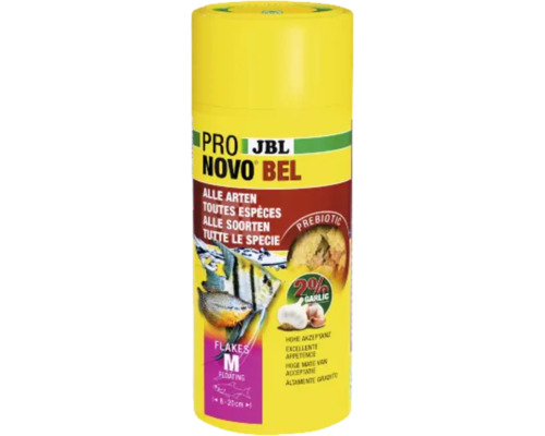 Vločkové krmivo pre ryby JBL ProNovo Bel Flakes M 250 ml JBL NovoBel krmivo pre všetky druhy rýb