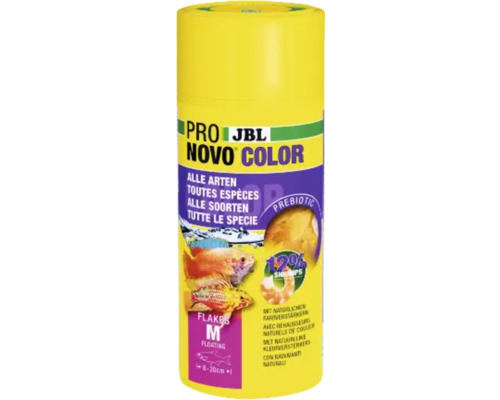 Vločkové krmivo pre výrazné farby akváriových rýb od 8 do 20 cm JBL ProNovo Color Flakes M 250 ml Vločkové krmivo pre výrazné farby akváriových rýb od 8 do 20 cm JBL ProNovo Color Flakes M 250 ml