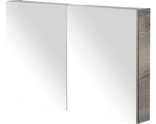 Zrkadlová skrinka Sanox 100 x 13 x 65 cm tabacco s 2 dvierkami