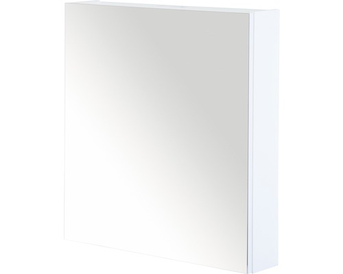 Zrkadlová skrinka Sanox 60 x 13 x 65 cm biela vysoko lesklá s 1 dvierkami