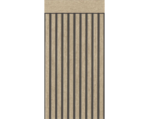 Vliesový panel sokel bordúra dekor dreva sv.hnedá/čierna 5x1,06m