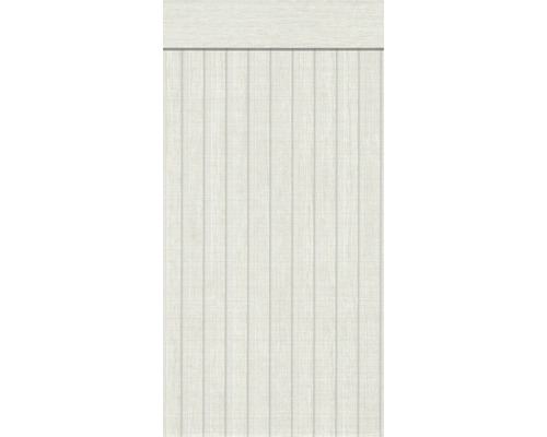 Vliesový panel sokel bordúra dekor dreva biela/sivá 5x1,06m