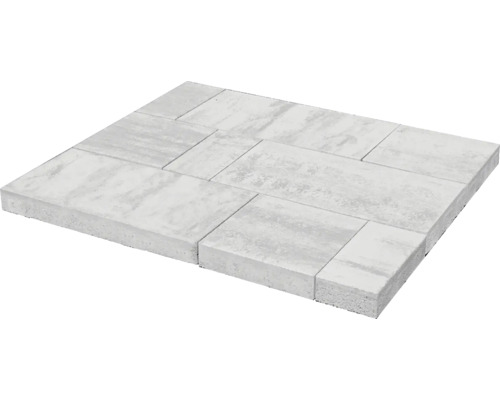 Betónová dlažba Ambire naturo 6 cm white-shadow Betónové dlažobné kocky vo väzbovom vzore pre vonkajšie použitie